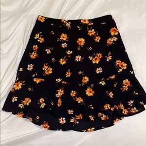 Flower pattern skirt